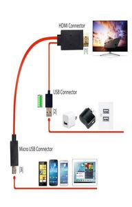 Samsung Galaxy S5/S4/S3 Note3 22365337 için Micro USB'ye 1080p HDTV Adaptör Kablosu