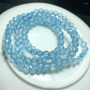 Bangle Natural Faceted Topaz Armband Fashion Gemstone Crystal Jewelry Women Healing Holiday Gift 1st 8,5mm