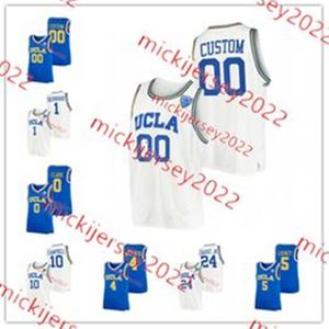 BERKE BUYUKTUNCEL UCLA BRUINS 농구 저지 커스텀 스티치 남성 청소년 8 Ilane FibleUil 12 Sebastian Mack 15 Aday Mara UCLA Jerseys