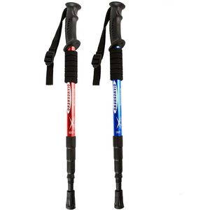 Vandringsstänger justerbara ultralätt vandringsstänger aluminiumlegering promenad stick spår som kör vandring alpenstock fällning 53 cm för turism 231018