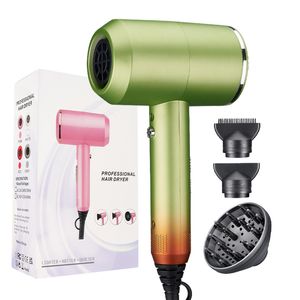 Hot and cold dual purpose blower 3 speed hair care wind speed regulating motor intelligent noise reduction quick drying folding handle can not be folded and optional