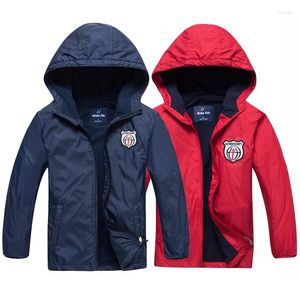 Men's Jackets Kids Girls Boy Fleece Warm Coat Autumn Winter Waterproof Windproof Hooded Windbreaker Parka Sweat Jacket Tops S-3XL