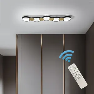 Ceiling Lights Modern Light Dimmable LED Fixture Remote Control 3FT Acrylic Linear Wraparound Dining (40W 3000-6500K)