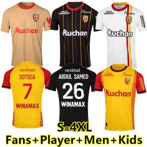 S-4XL 23 24 Maillot RC Lens Soccer Jerseys Kid Kit Sainte Football Shirts De Foot Home Away 2023 2024 Player Version Fofana Buksa Men Kids Racial Discrimination