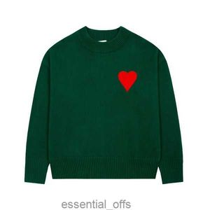 Mode amisweater paris tröja herrar designer stickade skjortor långärmad franska high street broderade en hjärtmönster rund hals stickad män kvinnor am s-xl0wvp