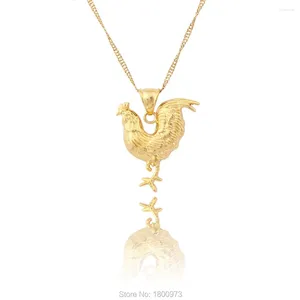 Pendant Necklaces Adixyn Fashion Women Jewelry Gold Color Animal Cock Chicken Necklace