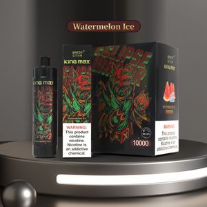 BREZE STIIK King Max 0 % 1 % 10k Mesh-Spule E-Zigaretten-Kits Einweg-Vape-Stift 20 ml E-Liquid 850 mAh Akku E-Zigarette TYPE-C wiederaufladbare Verdampfer-Bar-Kits vs. Bang-Box