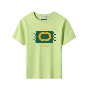 Tshirts Lüks Tasarımcı Çocuk Tişörtleri Tasarımcılar Bebek Giyim Çocuk Takım Gömlek Baskılı Pamuklu Erkek Kız Giysileri G Marka CHD2310189 Esskids