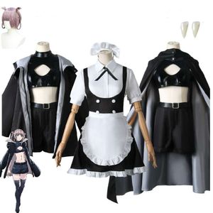 Gecenin anime çağrısı nanakusa nazuna nazuna cosplay kostüm aldult unisex serin pelerin ceketi takma diş perisi loli hizmetçi cadılar bayramı avukat