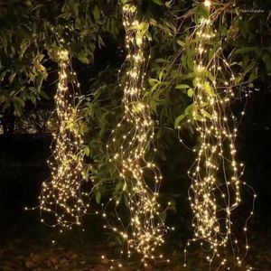 Strings 2Meter EU/US Plug Branch Lights 2XAA Battery Box Waterfall Decoration For Indoor Wedding Christmas Tree Party