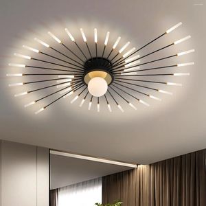 Ceiling Lights Viruhaka Modern Light Flower Shape Flush Mount 42 Heads Lamp For Dining Room Bedroom Living 4000K