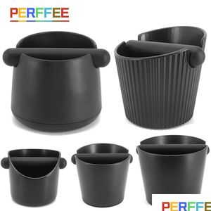 Kaffee-Tee-Sets Kaffee-Tee-Sets Klopfbox mit abnehmbarer Stange Rutschfester, stoßdämpfender Espresso-Grind-Dump-Behälter für Barist Dhgarden Dhand