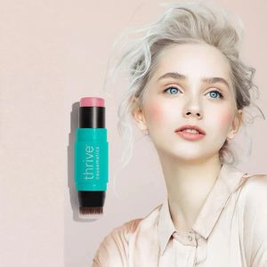 Blush Thrive Causemetics Triple Zagrożenie Kolor Wodoodporny długotrwałe, łatwe w noszeniu Rose Shimmer Pełny rozmiar 231017