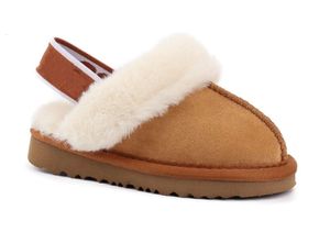 kids shoes Fluff Yeah flat sandals baby Australia Funkette Slippers boys girls Sheepskin Suede children Platform Shearling Fur Lined Slide Sanda D3vK#74