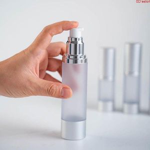 10 x 15/30/50ml Seyahat Havazsız Şişe Pompası Boş Kozmetik Vakum Losyon Şişeleri Makyaj Atomizer Emülsiyon Şişesi Womengoods Doaup