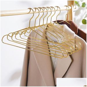 Hangers Racks Nonslip Clothes Hanger 10Pcs Skirt Coat Drying Wardrobe Clothing Storage Sapce Save Organizer Metal Drop Delivery Ho Dh4Gb