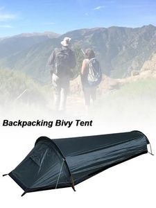 スリーピングバッグ1 PCS ULTRALIGHT BIVVY BAG TENT TENT Compact Single Single Sarge Space Waterproof Sleepag Bag Cover Bivvy Sack for Outdoor Camping 231018