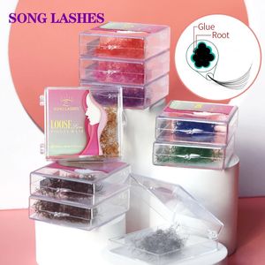 False Eyelashes Song Lashes Color Loose Fans Pre Made Volume Fans 500 Fans Lashes 6D Pointy Base Premade Volume Fans Eyelashes Extension 231018