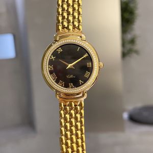 Męski luksusowy projektant zegarek zegarek czarna rzymska tarcza stali nierdzewnej Bransoletka kwarcowa Watch Wysokiej jakości zegarek modowy
