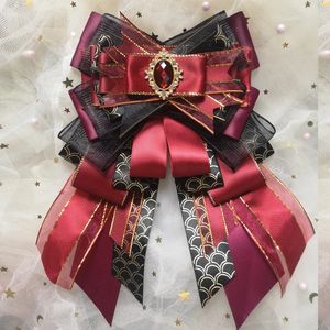 Bow Ties Bow Tie Brooches for Women Fashion Personality Women's Lolita Suits Uniform Accessories Original Corsage Collar Flower Pins 231013