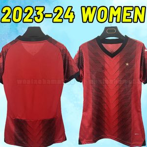 Kobiety 23 24 AC Soccer Jerseys 2023 Tomori Giroud Ibrahimovic de Ketelaere 2024 Tonali Theo Brahim Football Shirt Girl Home Away Away Mediolanes