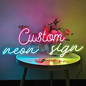 Novidade Itens Privados Personalizados Sinal de Néon Nome Personalizado Design Business Room Wall LED Luz Festa de Aniversário Decoração de Casamento Lâmpada Noturna 231017