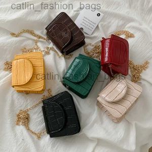 Torebki na ramiona krzyżowe Stone PU skórzane torby łańcuchowe torebki mini pojedynczy kwadratowa torba główna femme 2023catlin_fashion_bags