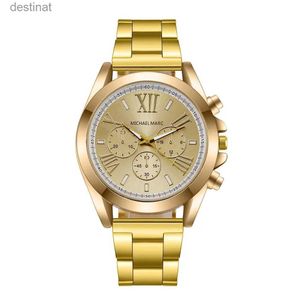 Kvinnors klockor Gold Silver Rostfritt stål Fashion Women Watches New Brand 2022 Luxury Ladies Wristwatches Rom Female Quartz Watch Gifts Clockl231018
