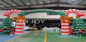 Ship Outdoor Xmas advertising Christmas newest inflatable archway with trees