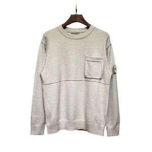 Stenes designer tröja ö original kvalitet spöke samling panelficka pullover tröja för män och kvinnor lösa och bekväma