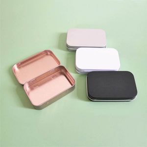 Colorful Metal Tin Boxes 95*60*22mm Packaging Storage Flip Cover Cases For Dry Herb Cut Tobacco Rolling Cigarette Wax Dabber Candy Sugar Solid Perfumes Jars