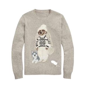 Frauen Pullover Cartoon Rl Bär Frauen Winter Kleidung Mode Langarm Gestrickte Pullover Baumwolle Wolle Baumwolle Weich