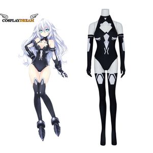 Oyun HyperDimension Neptunia Noire Siyah Kalp Cosplay Kostüm Seksi Tulum Zentai Bodysuit Kadın Kıyafet Cadılar Bayramı Cosplaycosplay