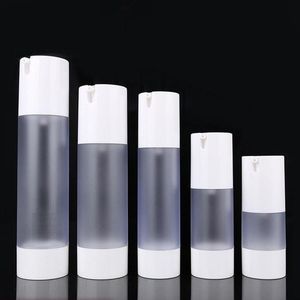 15/30/50/00/100 ml Airless Pump Vacuum Scrub Bottle toalettartiklar Container Plast Dispenser Travel Cosmetic Bottle F2905 TTDSM JDGPT