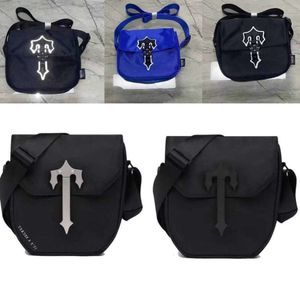 Torby na ramię Trapstar Projektant Mężczyźni Messager Bags Crossbody Bag luksusowy retro nylon czarny swobodny modny ramię prosta mniejszość francuska 5581ess