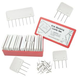 Craft Tools Knit Blockers Set Stainless Steel Knitting Blocking Mats and Pins with 2 Different Sizes for DIY Crocheting Supplies 231017