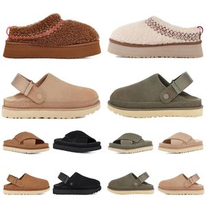 Projektant Shearling Golancoast Kapcieczki Goldenstar Clogs Fur Wool Men Men Women Sandal Slingbacks Platforma Slajdy Slajdy Ugslies Botki Tasman Botki 36-45