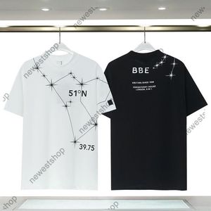 2023 Designer Mens Camisetas Verão Paris Londres Inglaterra Camisetas Desgaste com Rua Camiseta Mulheres Luxurys Carta Impressão Tshirts270J