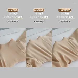 Sahne Aşınma İlkbahar ve Sonbahar Çıplak Süper Elastik Velvet Mat Pürüzsüz Bacak Artefakt Pantyhose Et Renkli İpek Çorap Kadın İnce Anti Hook