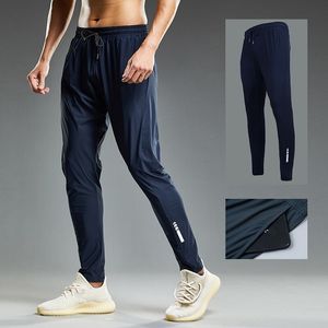 Erkek pantolon yaz elastik erkekler spor koşu jogging eşofmanları gündelik açık eğitim spor salonu fitness pantolon l231018