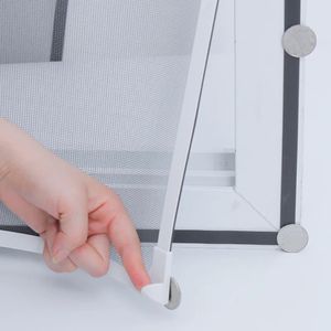 Sheer Perdeler Yaz Anti-Mosquito Manyetik Pencere Ekran Keyze Çıkarılabilir ve Yıkanabilir Böcek Ağı Özelleştirilebilir DIY Yumruksuz Perde Mesh 231019