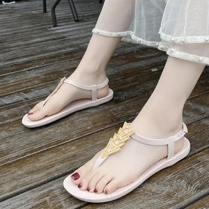 Sandals Women's Shoes 2023 Fashion Round Toe Summer T-Strap Office & Career Woman Female Zapatos Mujer