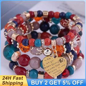 Strand Adjustable Size Fashion Accessory Bracelet Multi-layer Summer Accessories Stylish Stretch Manual Exquisite