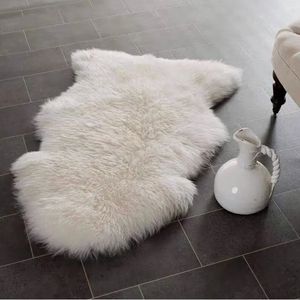 Carpet Soft Faux Fur Sheepskin Rug Fluffy Chair Cover Long Hair Childrens Bedroom Mat Plush Wool Hairy Pad Seat Area Furry Rugs 231019