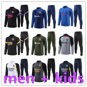 23 24 Barcelona Tracksuit Kit Manga Longa Retro Treinamento Survetement Pé Chandal Tuta Designer Jaqueta Maillot Futebol Jersey Homens e Crianças Camiseta