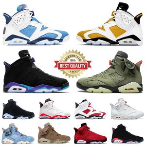 travis scott jordan 6 jumpman 6s basketball shoes Toro Bravo Cool Grey Metallic Silver Georgetown UNC Oreo【code ：L】British Khaki Olive mens trainers sneakers