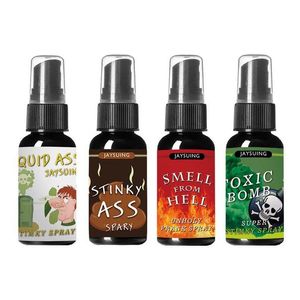 Halloween suprimentos 30ml super fedorento líquido peido terrível cheiro spray longa duração brincadeira brinquedo adts crianças spoof odor entrega de gota 18im4