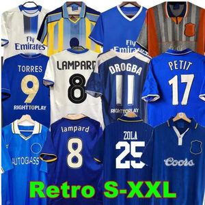 Ретро CFC 2011 Футбольные майки Лэмпарда Торреса Дрогба 11 12 13 Final 94 95 96 97 98 99 Camiseta WISE 03 05 06 07 08 COLE ZOLA Vialli 07 08 01 03 Мужская футбольная майка HUGHES GULLIT