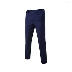 Męskie garnitury 1 set marynatory spodnie do skórki dla mężczyzn długi rękaw czysty kolor jeden przycisk codzienne zużycie