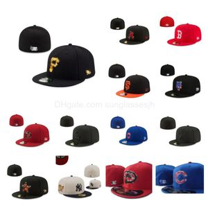 Бейсбольные кепки Дизайнерские встроенные шляпы Шляпа Snapbacks Регулируемая баскетбольная футбольная вышивка Все буквы команды Однотонные виды спорта на открытом воздухе Fla Dhqgx